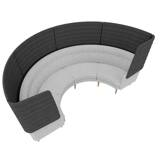 ARCIPELAGO Sofa | Gebogene Form, 4-Sitzer, hohe Rückenlehne