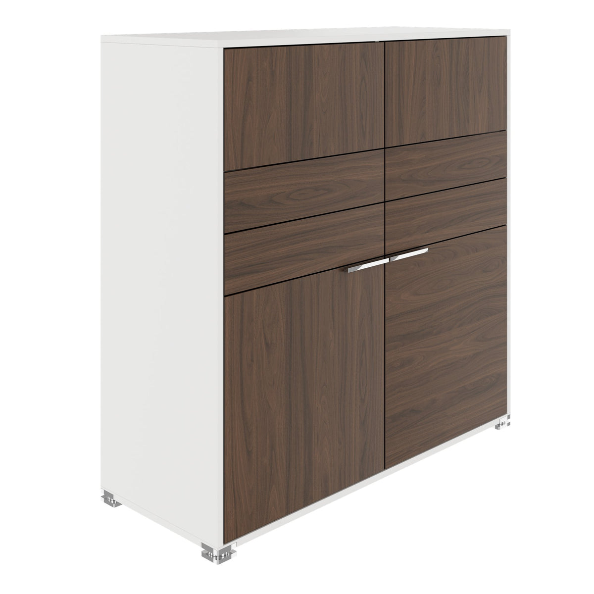 ARCOSIA Highboard | 1170 x 1200 mm, Schubladen mit Push-to-Open - 11 Lightbox Main Image