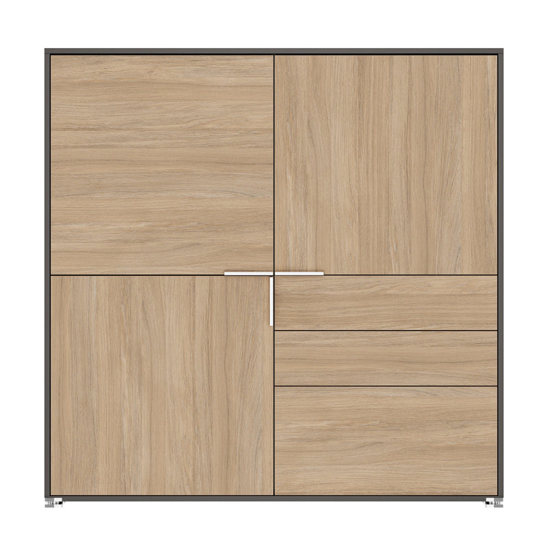 ARCOSIA Highboard | 1515 x 1515 mm, Schubladen mit Push-to-Open - 3 Main Image