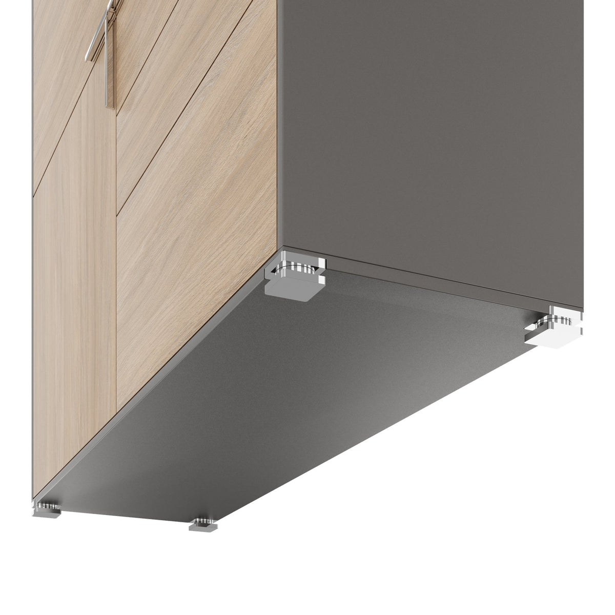ARCOSIA Highboard | 1515 x 1515 mm, Schubladen mit Push-to-Open - 7 Lightbox Main Image