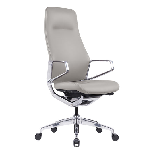 Chaise de bureau pivotante ARICO | Mécanisme synchrone, beige