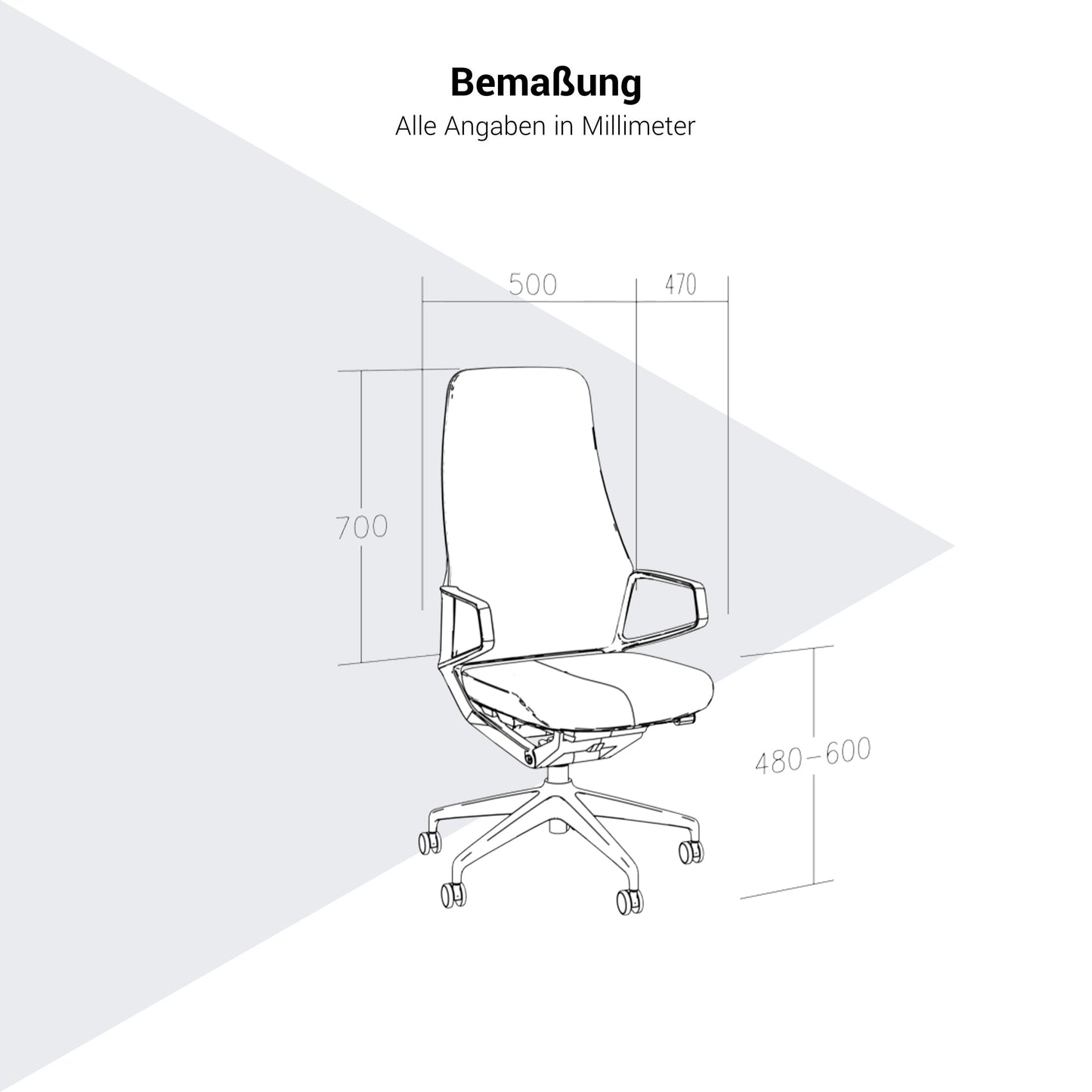 Chaise de bureau pivotante ARICO | Mécanisme synchrone, beige