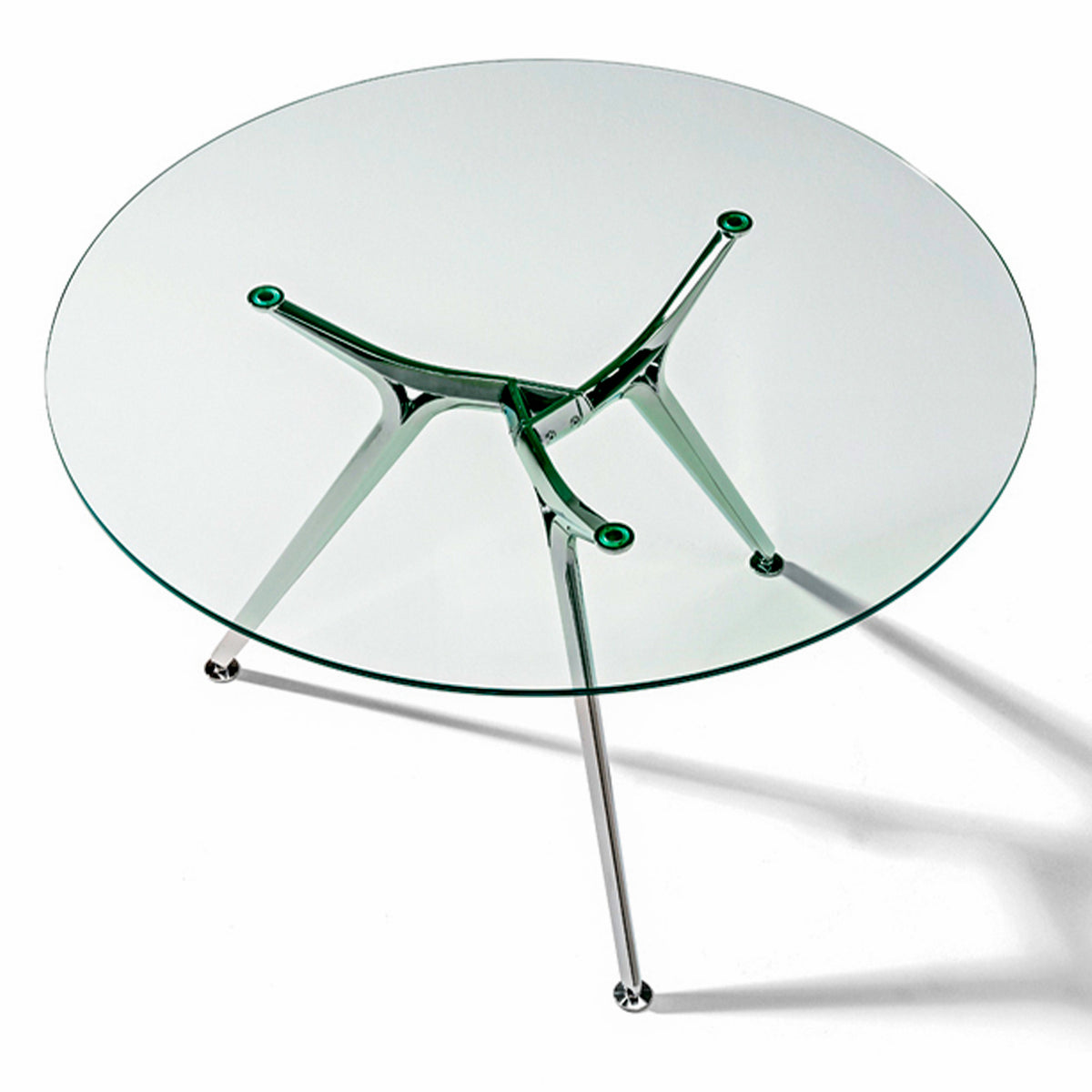 ARKONIS Besprechungstisch | 1000-1600 x 745 mm, rund, Glasplatte