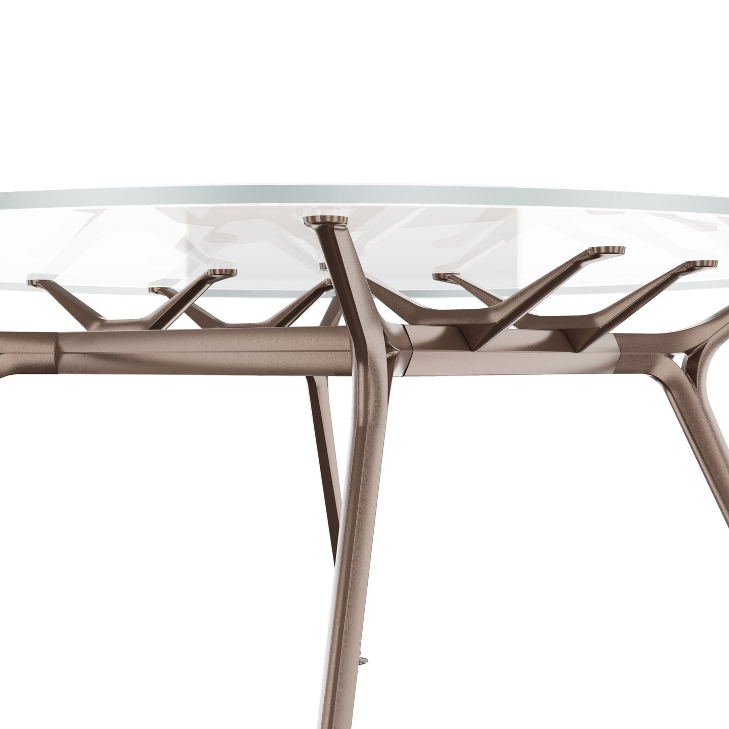 ARKONIS Besprechungstisch | 1000-1600 x 745 mm, rund, Glasplatte