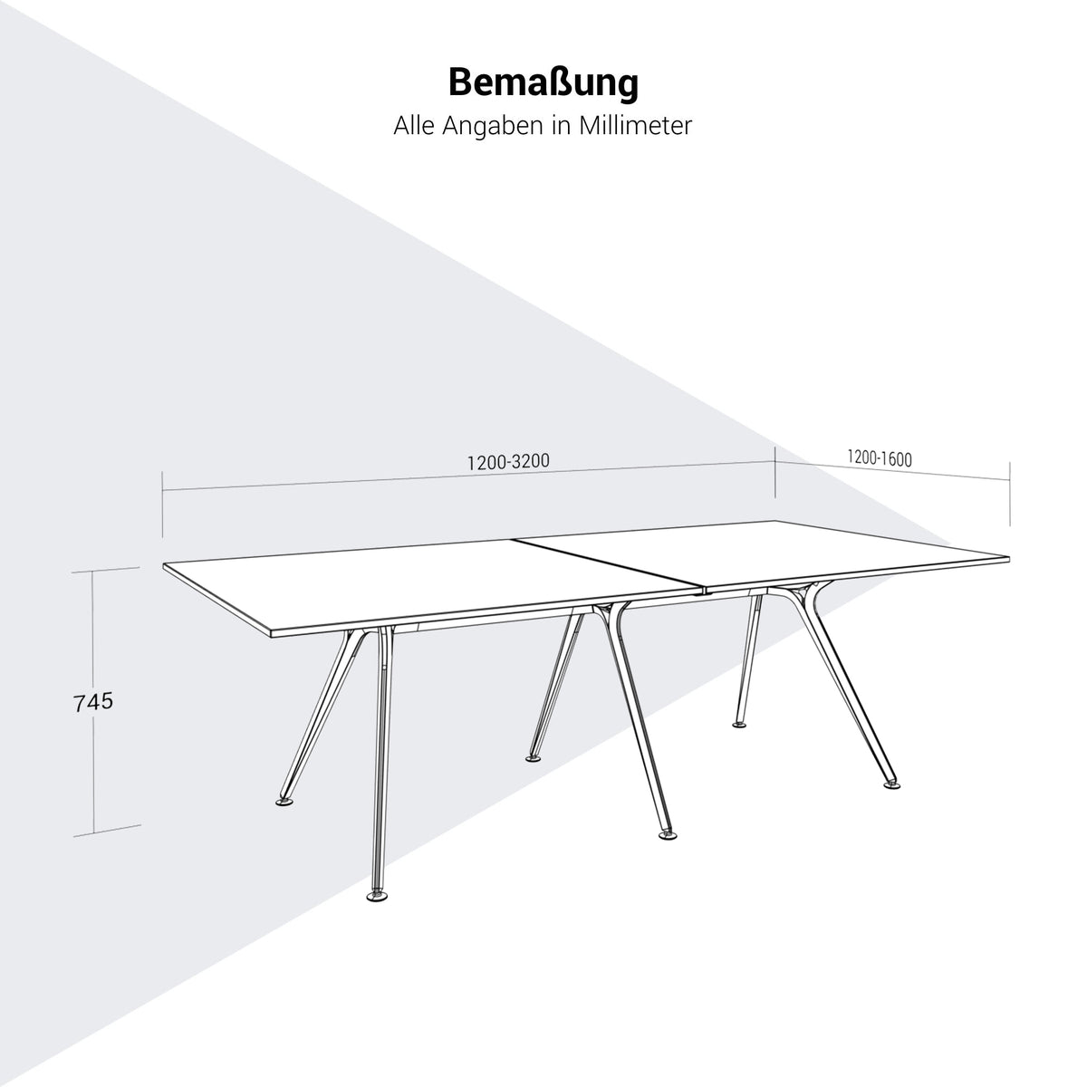 ARKONIS Konferenztisch | 1200-3200 x 1200-1600 mm (4-10 Personen) - 20 Lightbox Main Image