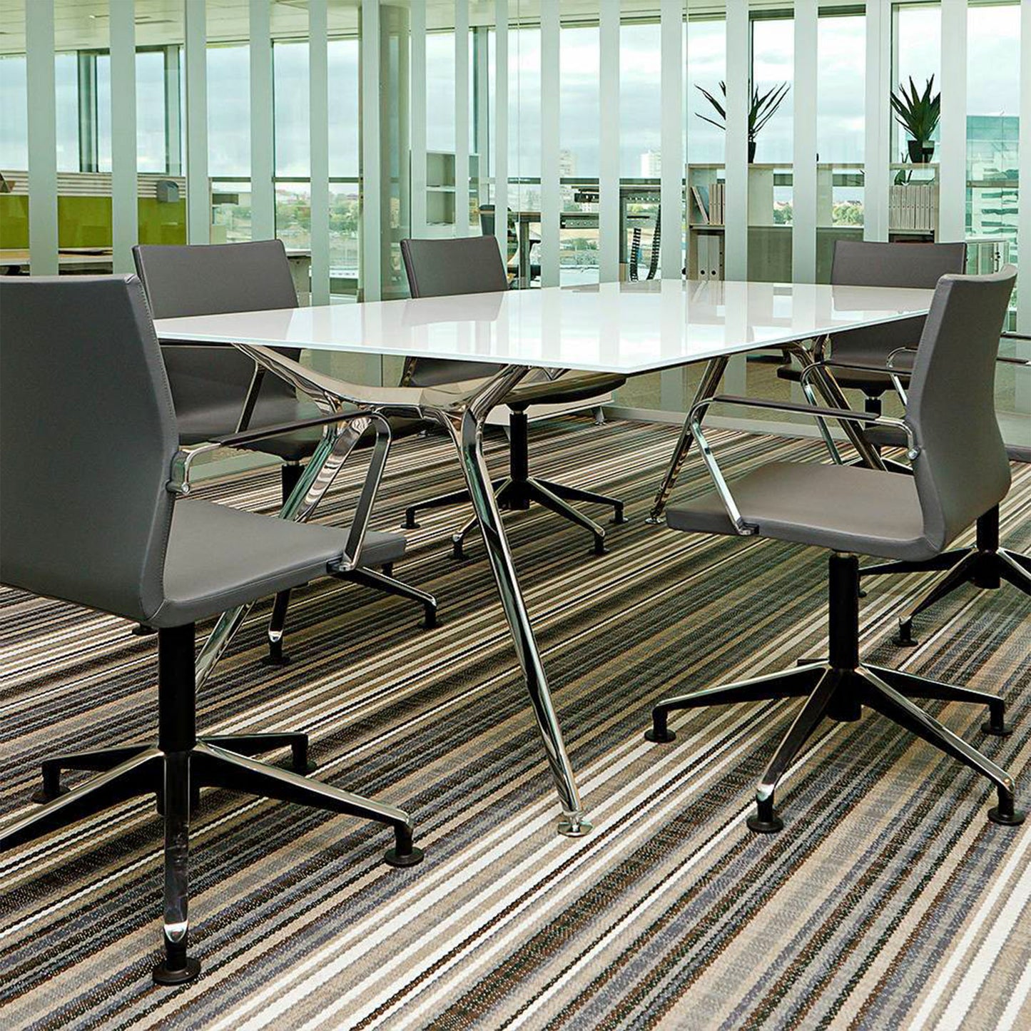 ARKONIS Schreibtisch | 2000-2200 x 745 mm, Glasplatte