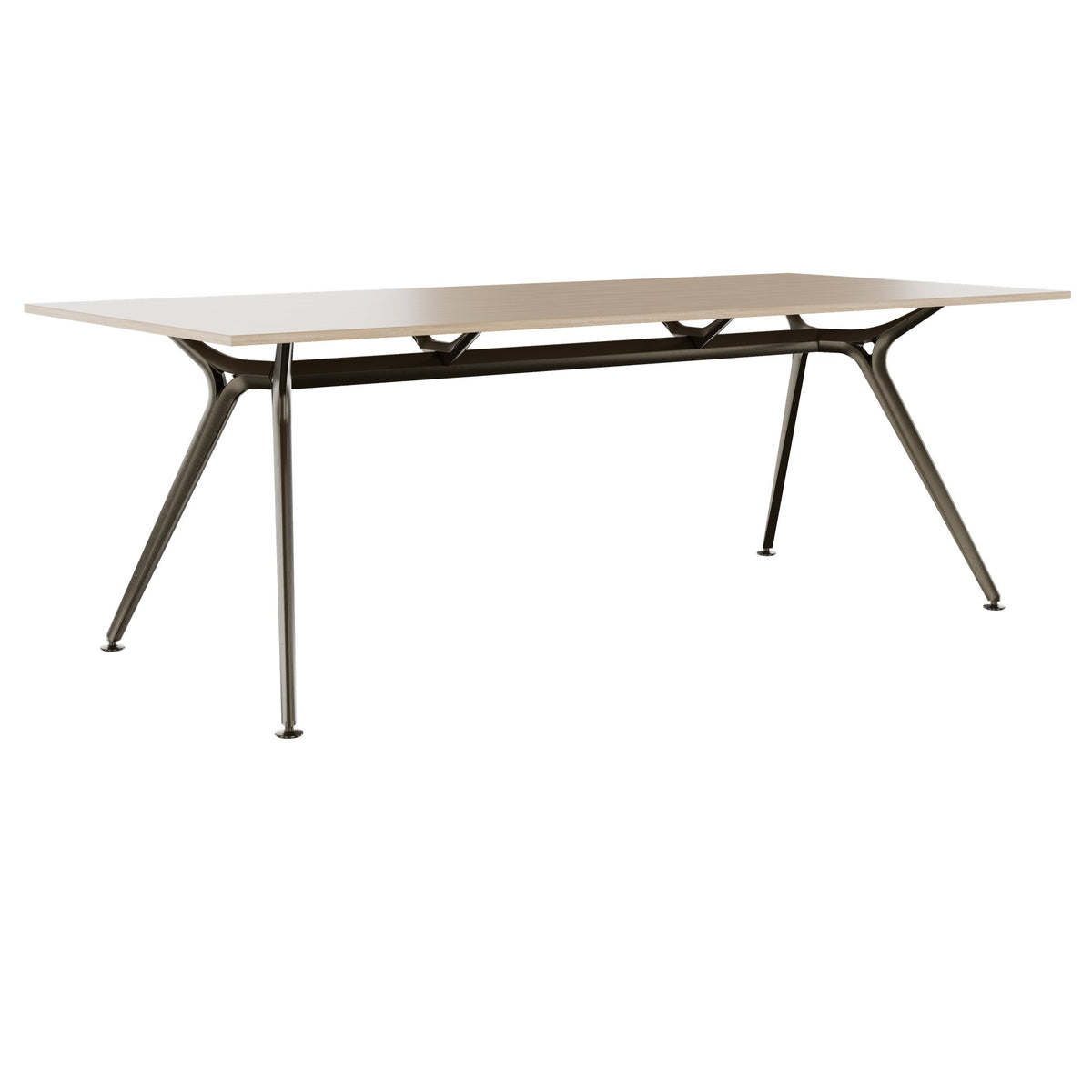 ARKONIS Schreibtisch | 2000-2200 x 745 mm, optionale Kabelklappe und Kniesichtblende
