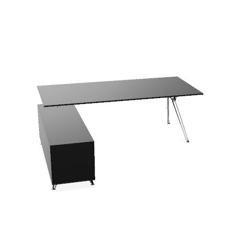 ARKONIS Schreibtisch | 2000-2200 x 745 mm, Glasplatte
