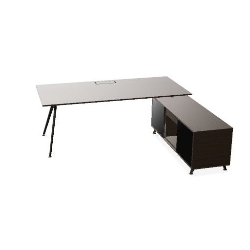 ARKONIS Schreibtisch | 2000-2200 x 745 mm, Glasplatte