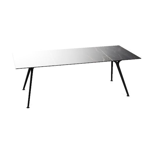 ARKONIS Schreibtisch | 2000-2200 x 745 mm, optionale Kabelklappe und Kniesichtblende
