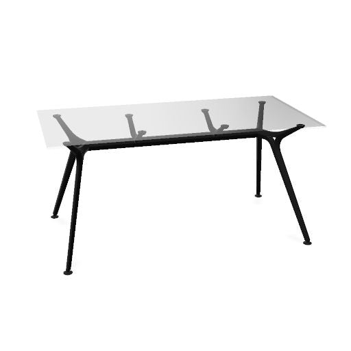 ARKONIS Schreibtisch | 2000-2200 x 745 mm, optionale Kabelklappe und Kniesichtblende
