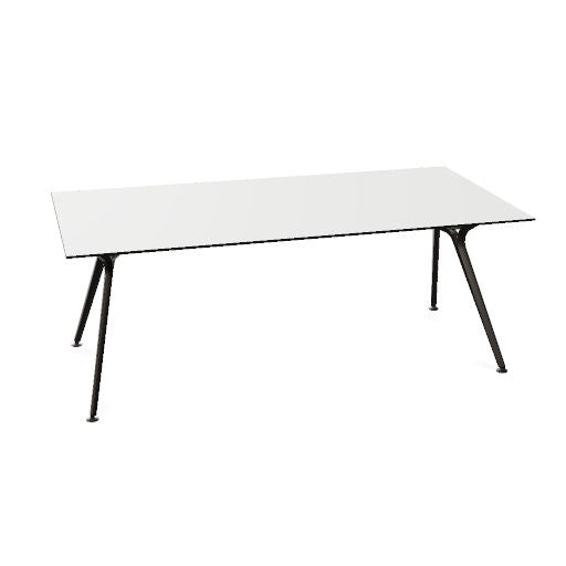 ARKONIS Schreibtisch | 2000-2200 x 745 mm, optionale Kabelklappe und Kniesichtblende