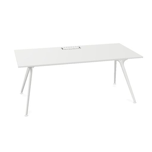 ARKONIS Schreibtisch | 2000-2200 x 745 mm, optionale Kabelklappe und Kniesichtblende