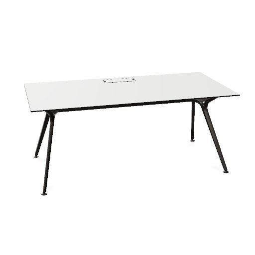 ARKONIS Schreibtisch | 2000-2200 x 745 mm, optionale Kabelklappe und Kniesichtblende
