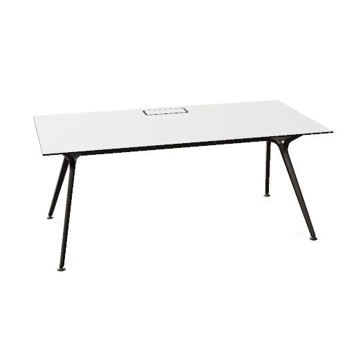 ARKONIS Schreibtisch | 2000-2200 x 745 mm, optionale Kabelklappe und Kniesichtblende