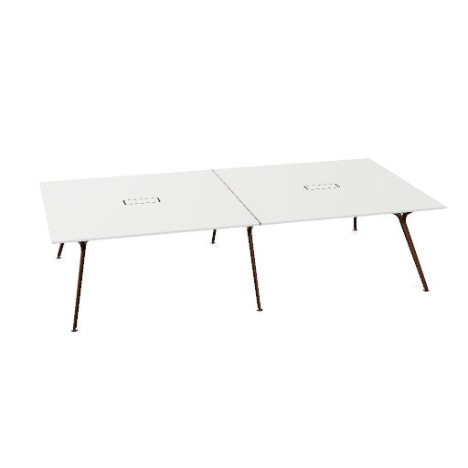 ARKONIS Schreibtisch | 2000-2200 x 745 mm, optionale Kabelklappe und Kniesichtblende