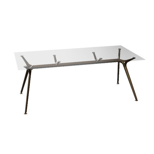ARKONIS Schreibtisch | 2000-2200 x 745 mm, optionale Kabelklappe und Kniesichtblende