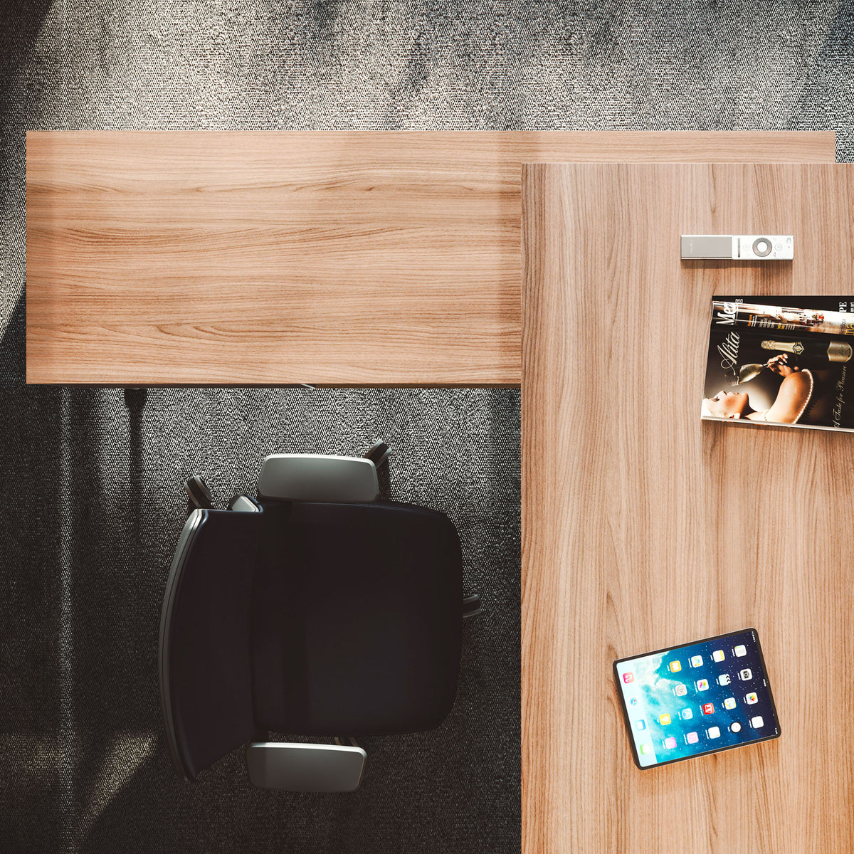 ARKONIS Schreibtisch mit Sideboard | 2000-2200 x 745 mm - 12 Lightbox Main Image
