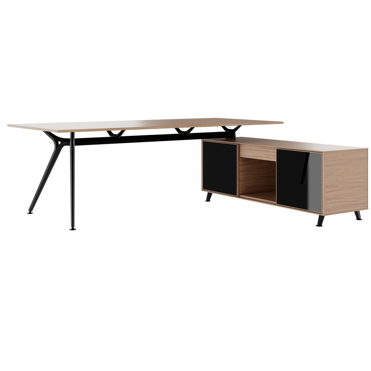 ARKONIS Schreibtisch mit Sideboard | 2000-2200 x 745 mm - 16 Lightbox Main Image