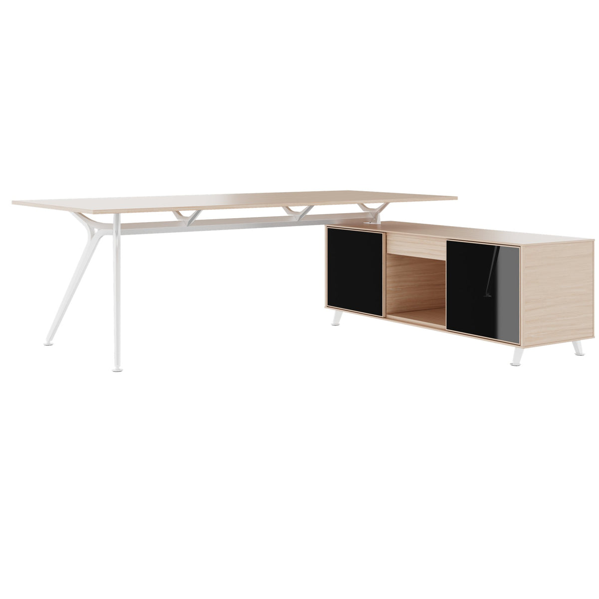 ARKONIS Schreibtisch mit Sideboard | 2000-2200 x 745 mm - 17 Lightbox Main Image