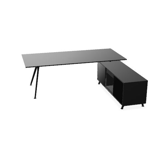 ARKONIS Schreibtisch mit Sideboard | 2000-2200 x 745 mm