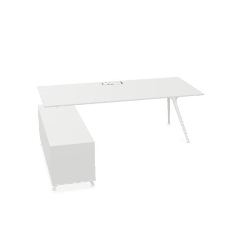 ARKONIS Schreibtisch mit Sideboard | 2000-2200 x 745 mm
