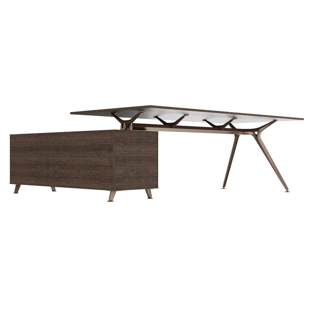 ARKONIS Schreibtisch mit Sideboard | 2000-2200 x 745 mm - 5 Lightbox Main Image