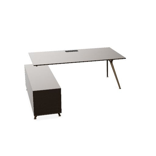ARKONIS Schreibtisch mit Sideboard | 2000-2200 x 745 mm