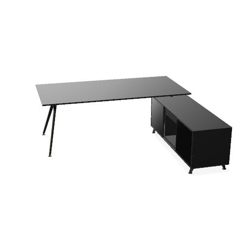 ARKONIS Schreibtisch mit Sideboard | 2000-2200 x 745 mm