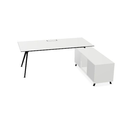 ARKONIS Schreibtisch mit Sideboard | 2000-2200 x 745 mm