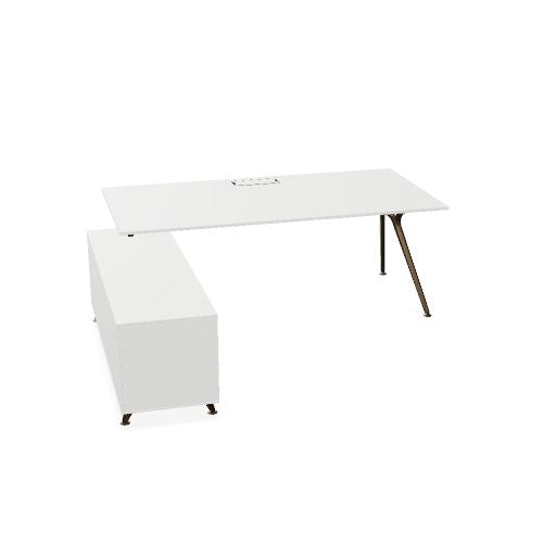 ARKONIS Schreibtisch mit Sideboard | 2000-2200 x 745 mm