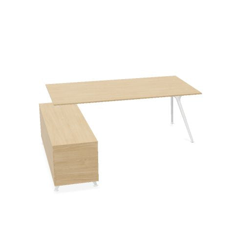ARKONIS Schreibtisch mit Sideboard | 2000-2200 x 745 mm