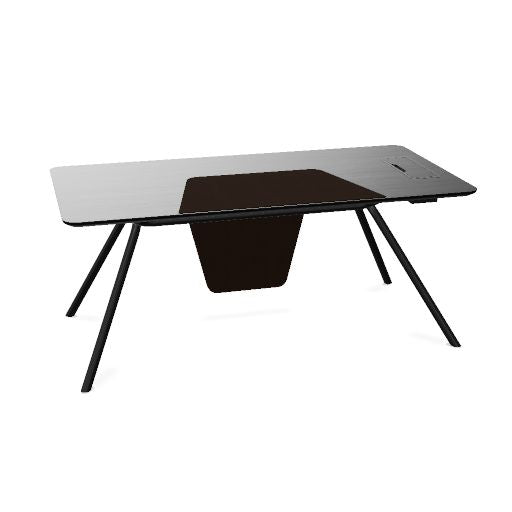 ARQUS Chefschreibtisch | 1800-2200 x 760 mm, Echtholzfurnier