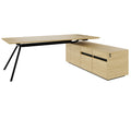 ARQUS Chefschreibtisch | 1930-2330 x 760 mm, Integriertes Sideboard, Echtholzfurnier - 5 Thumbnail Image