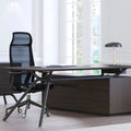 ARQUS Chefschreibtisch | 1930-2330 x 760 mm, Integriertes Sideboard, Echtholzfurnier - 7 Thumbnail Image