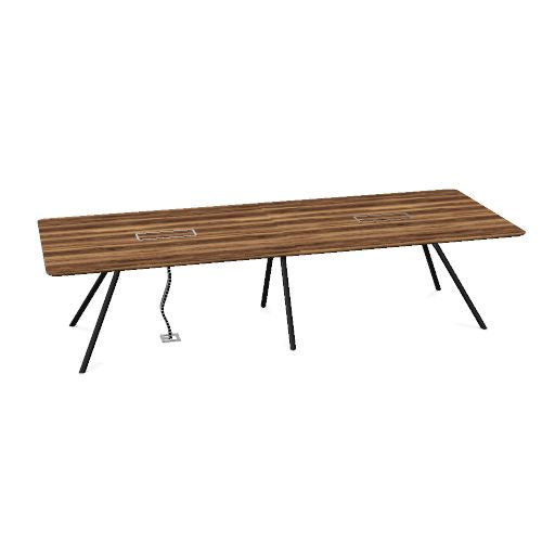 ARQUS Konferenztisch | 2000-4200 x 760 mm (6-12 Personen), Echtholzfurnier