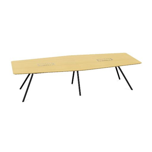ARQUS Konferenztisch | 2000-4200 x 760 mm (6-12 Personen), Echtholzfurnier