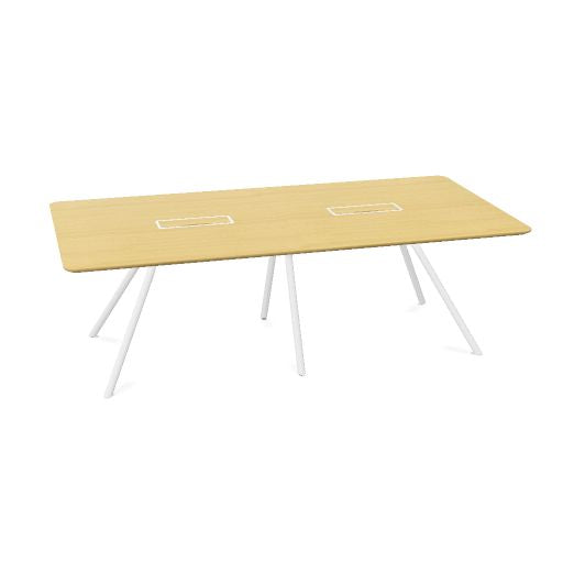 ARQUS Konferenztisch | 2000-4200 x 760 mm (6-12 Personen), Echtholzfurnier