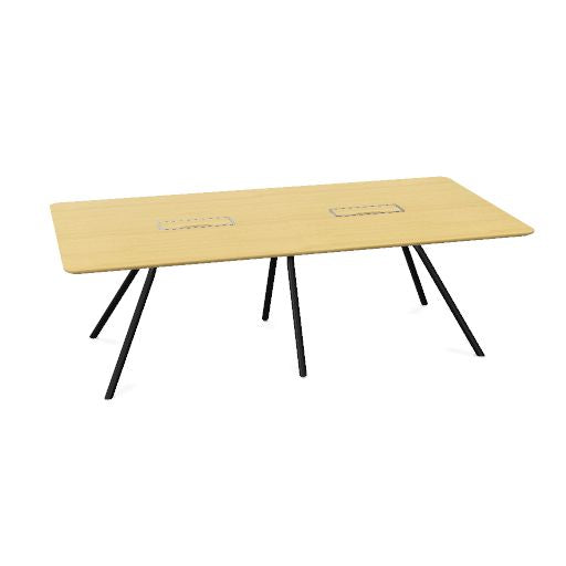ARQUS Konferenztisch | 2000-4200 x 760 mm (6-12 Personen), Echtholzfurnier