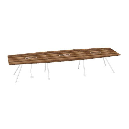 ARQUS Konferenztisch | 2000-4200 x 760 mm (6-12 Personen), Echtholzfurnier