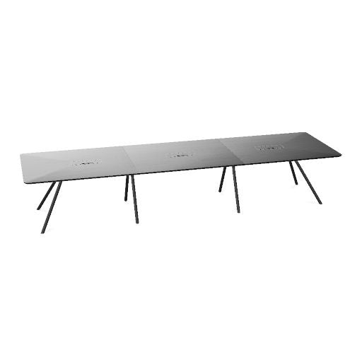 ARQUS Konferenztisch | 2000-4200 x 760 mm (6-12 Personen), Echtholzfurnier