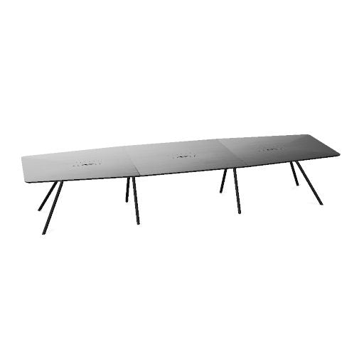 ARQUS Konferenztisch | 2000-4200 x 760 mm (6-12 Personen), Echtholzfurnier