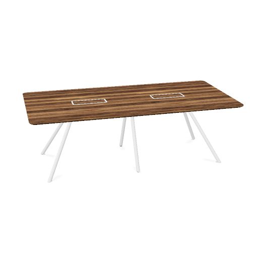 ARQUS Konferenztisch | 2000-4200 x 760 mm (6-12 Personen), Echtholzfurnier
