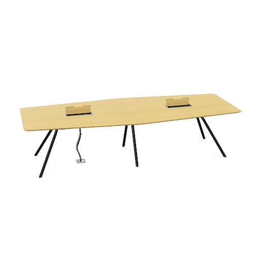 ARQUS Konferenztisch | 2000-4200 x 760 mm (6-12 Personen), Echtholzfurnier