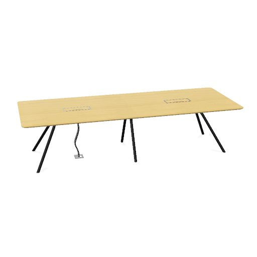 ARQUS Konferenztisch | 2000-4200 x 760 mm (6-12 Personen), Echtholzfurnier