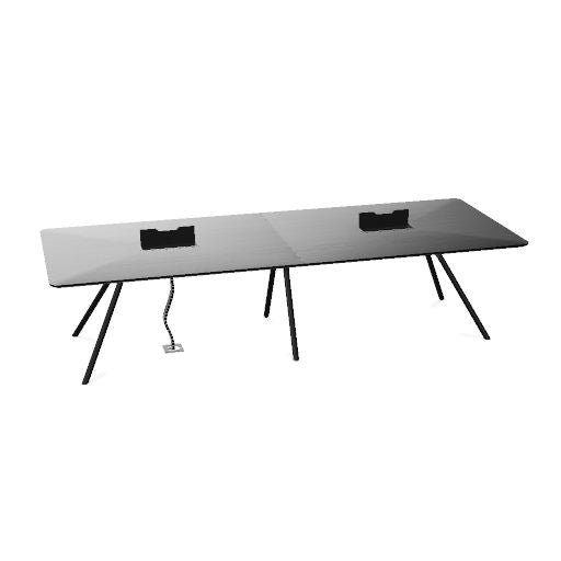 ARQUS Konferenztisch | 2000-4200 x 760 mm (6-12 Personen), Echtholzfurnier
