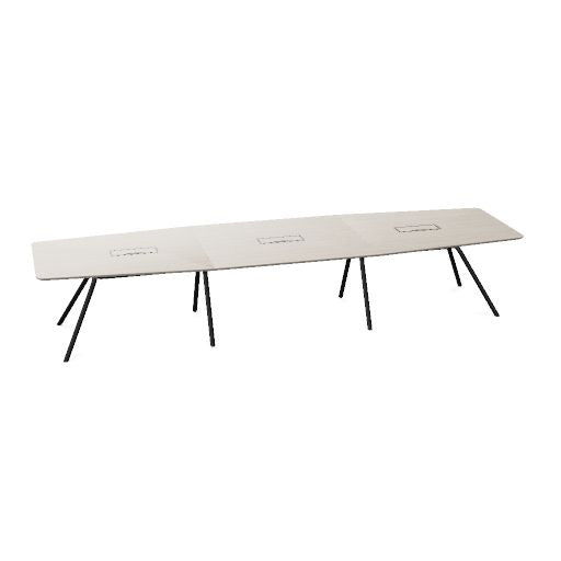 ARQUS Konferenztisch | 2000-4200 x 760 mm (6-12 Personen), Echtholzfurnier