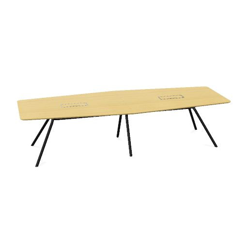 ARQUS Konferenztisch | 2000-4200 x 760 mm (6-12 Personen), Echtholzfurnier