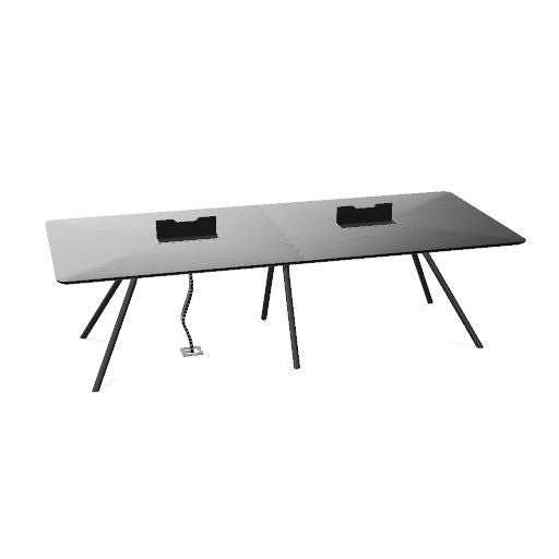 ARQUS Konferenztisch | 2000-4200 x 760 mm (6-12 Personen), Echtholzfurnier