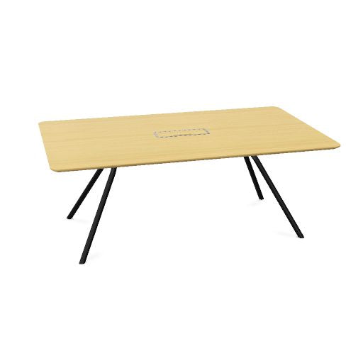 ARQUS Konferenztisch | 2000-4200 x 760 mm (6-12 Personen), Echtholzfurnier